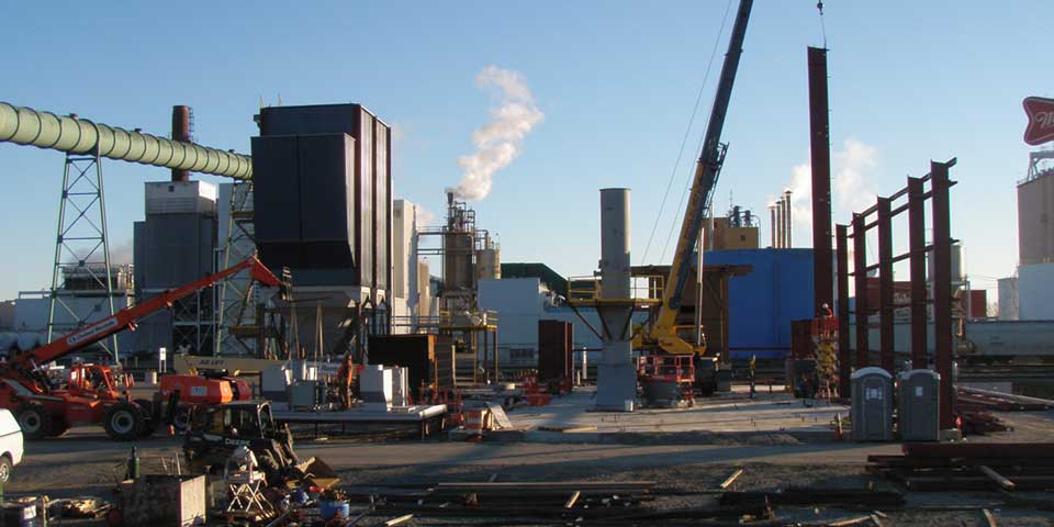Wellons Biomass Panel Boiler Under Construction - MillerCoors